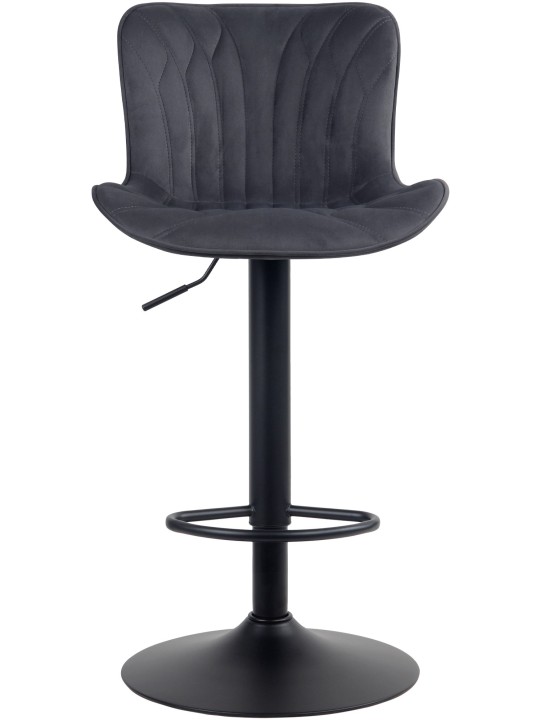 Barkruk Linus fluweel, zwart Barkruk Linus fluweel, zwart