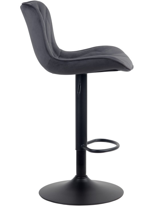 Barkruk Linus fluweel, zwart Barkruk Linus fluweel, zwart