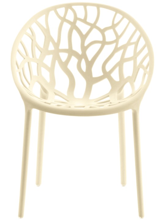 Set van 4 stoelen Hope, crème