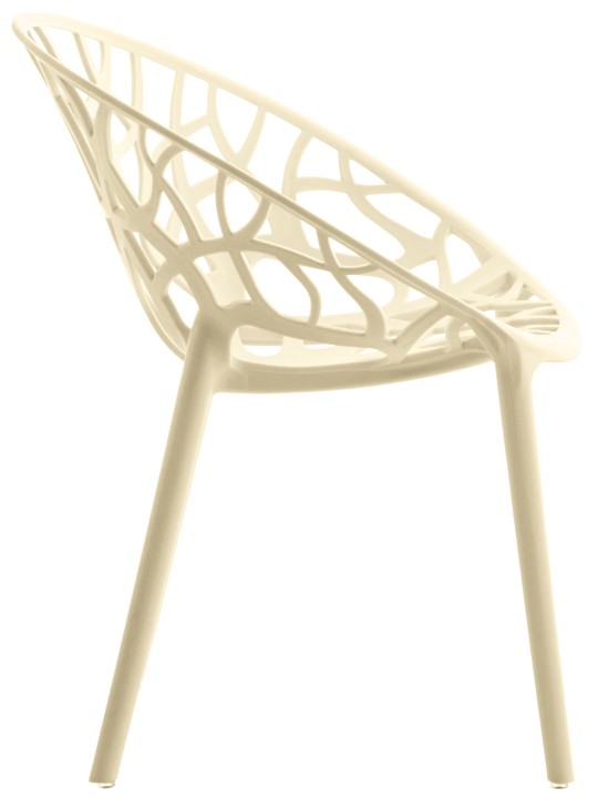 Set van 4 stoelen Hope, crème