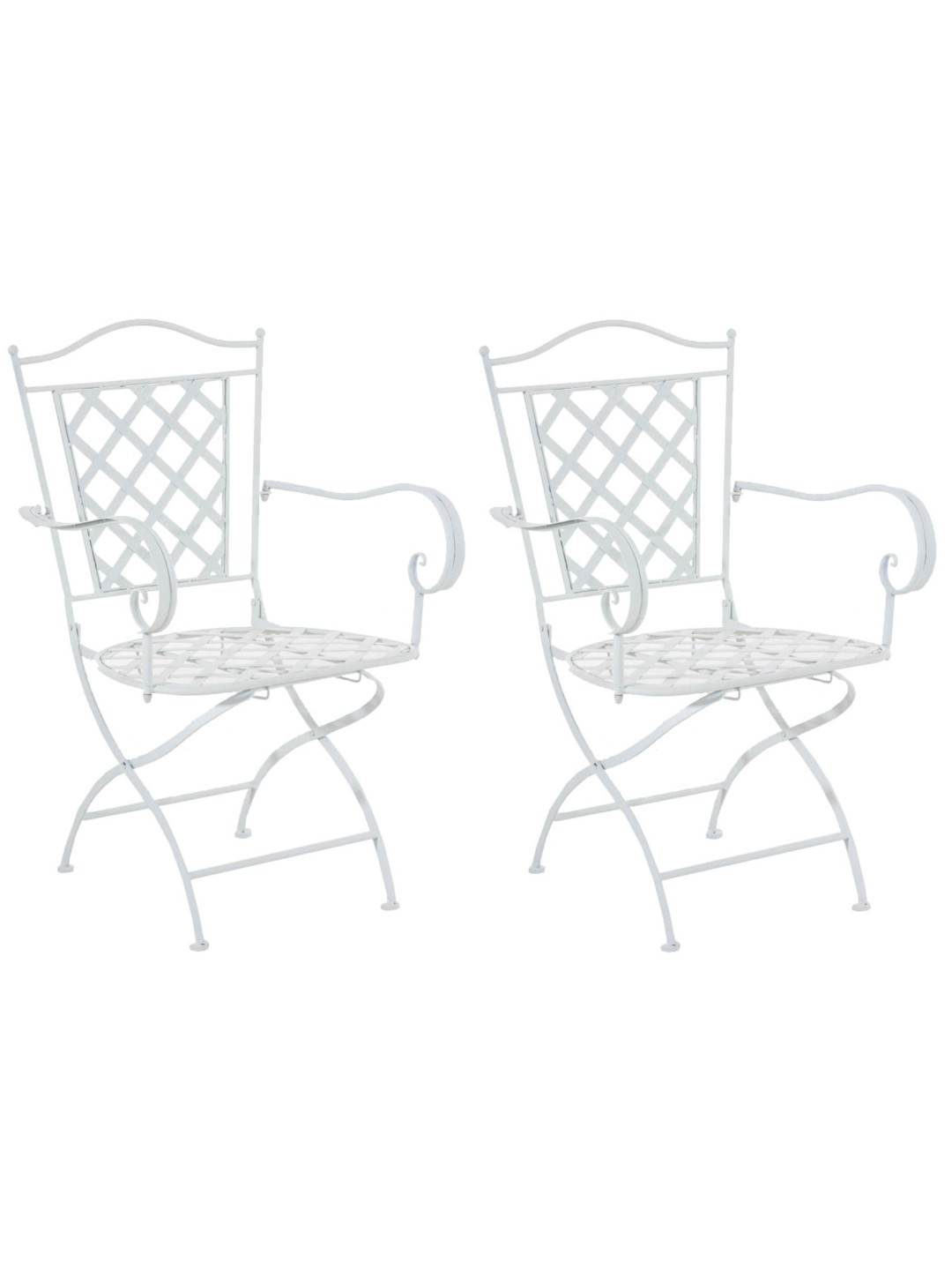 Set van 2 stoelen Adara, wit