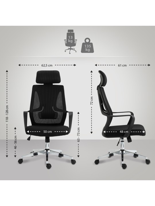 Bureaustoel Kanab, zwart Bureaustoel Kanab, zwart