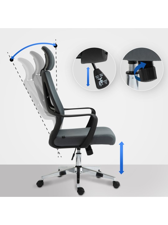 Bureaustoel Kanab, grijs