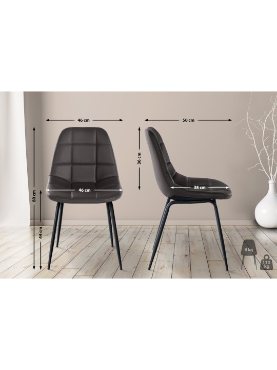 Stoel Tom kunstleer, bruin Stoel Tom kunstleer, bruin