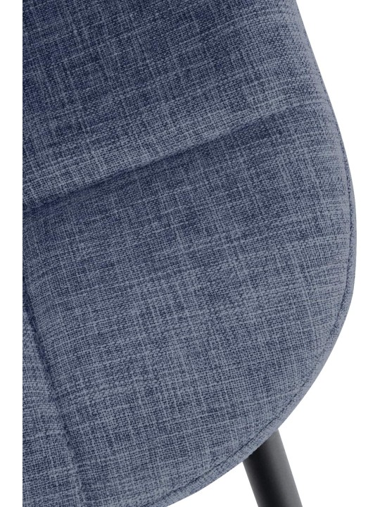 Stoel Tom stof, blauw