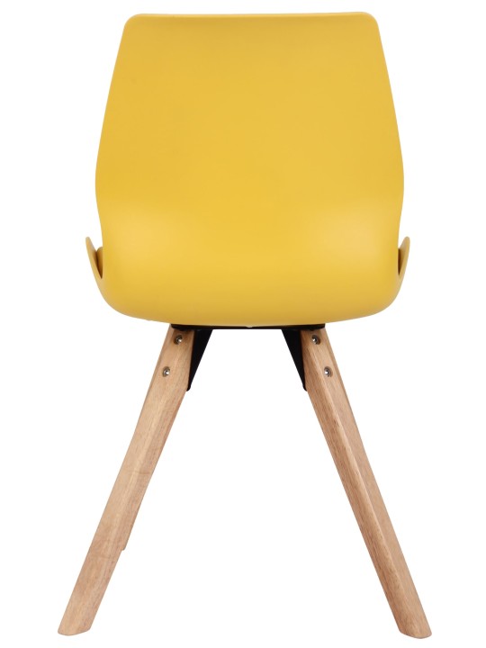 Set van 2 stoelen Luna kunststof, geel Set van 2 stoelen Luna kunststof, geel
