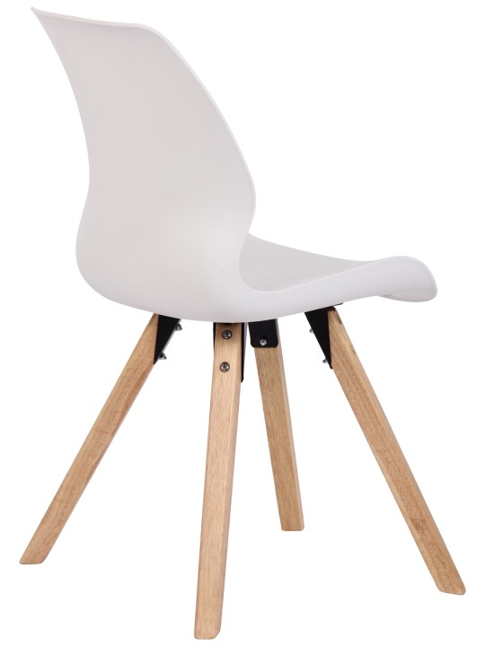 Set van 2 stoelen Luna kunststof, wit