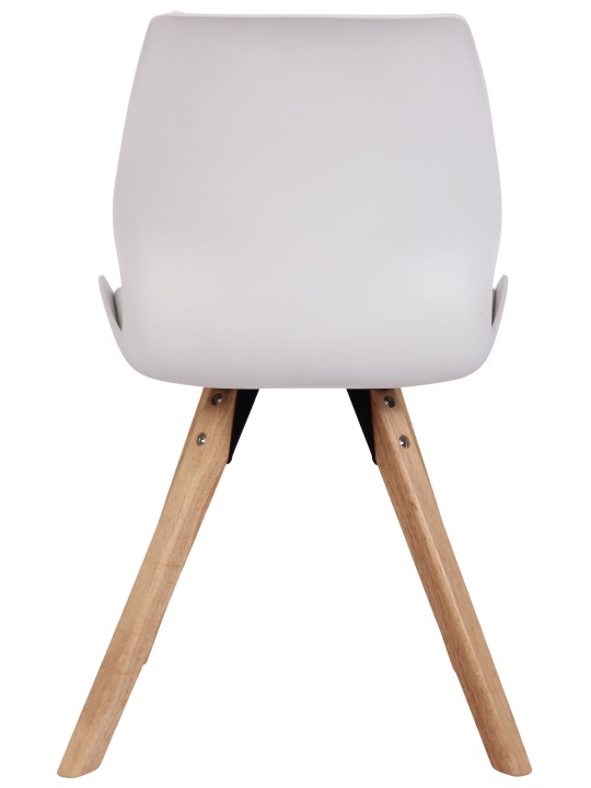 Set van 2 stoelen Luna kunststof, wit