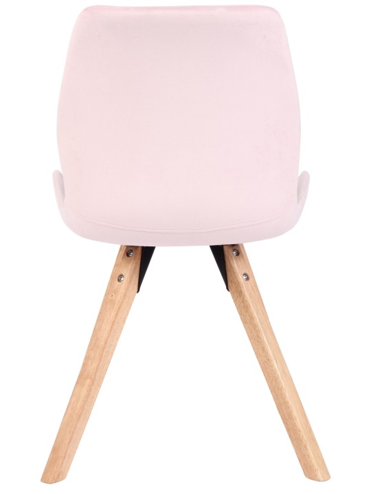 Set van 2 stoelen Luna fluweel, roze