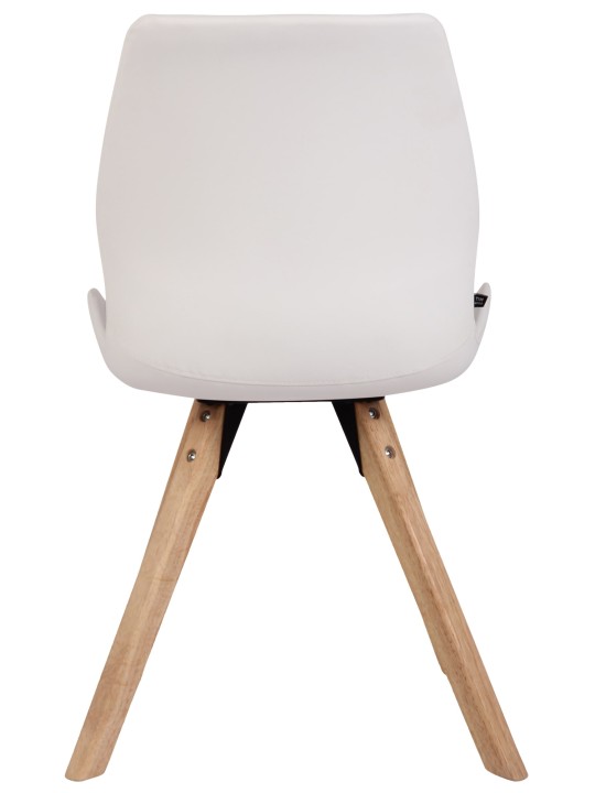 Set van 4 stoelen Luna kunstleer, wit
