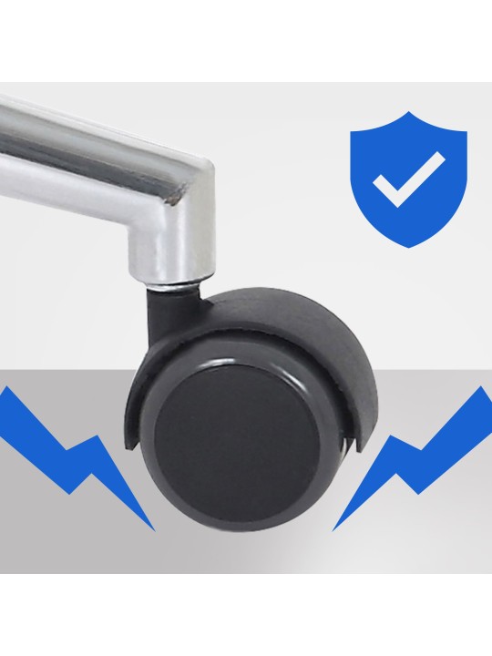 Bureaustoel Chicago kunstleer, walnoot/zwart