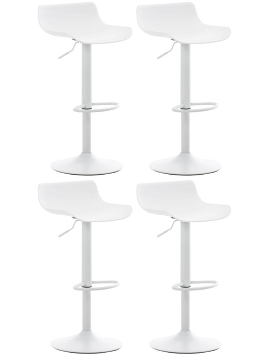 Set van 4 barkrukken Aveiro, wit