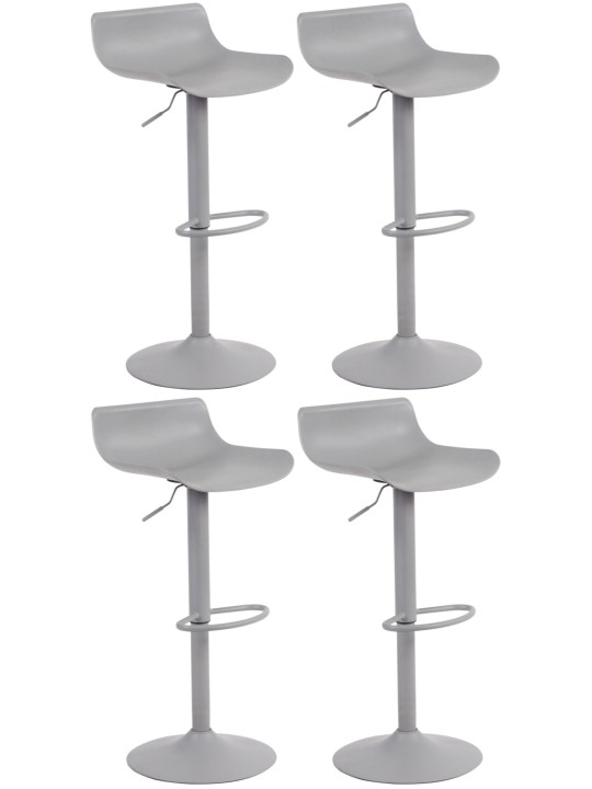 Set van 4 barkrukken Aveiro, grijs Set van 4 barkrukken Aveiro, grijs