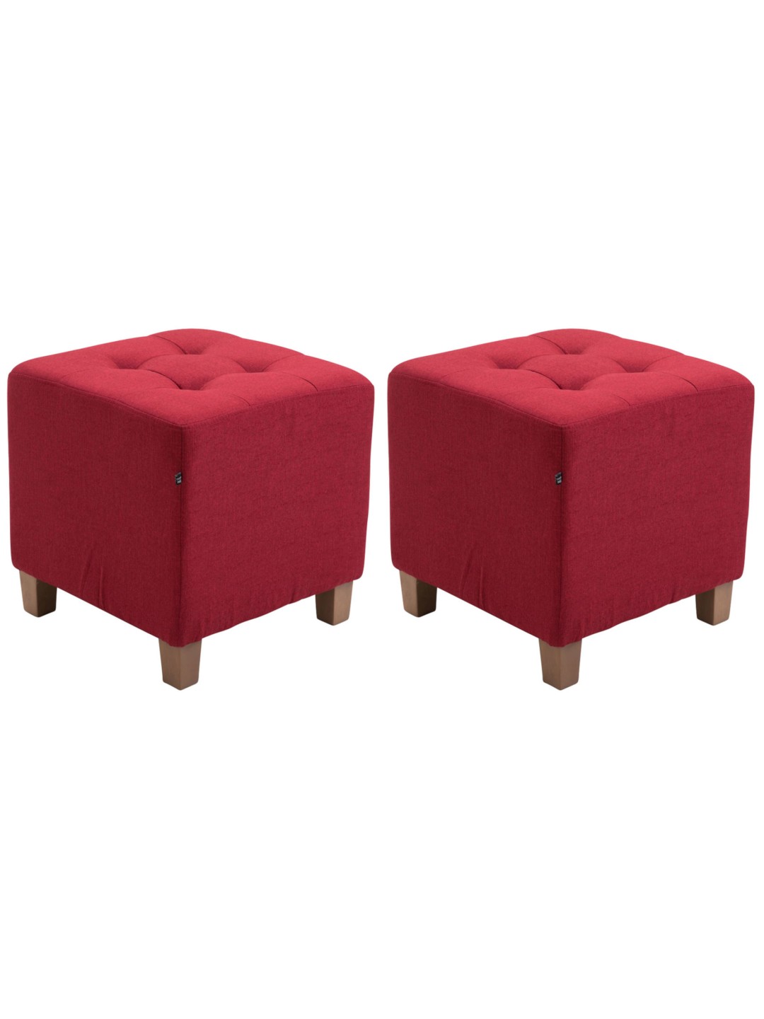 Set van 2 Pharaoh-krukjes, antiek-licht, rood