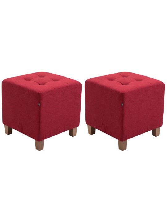 Set van 2 Pharaoh-krukjes, antiek-licht, rood