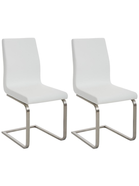 Set van 2 Belfort eetkamerstoelen, wit Set van 2 Belfort eetkamerstoelen, wit