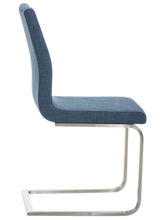 Set van 2 eetkamerstoelen Belfort stof, blauw Set van 2 eetkamerstoelen Belfort stof, blauw