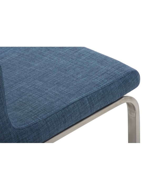 Set van 2 eetkamerstoelen Belfort stof, blauw Set van 2 eetkamerstoelen Belfort stof, blauw