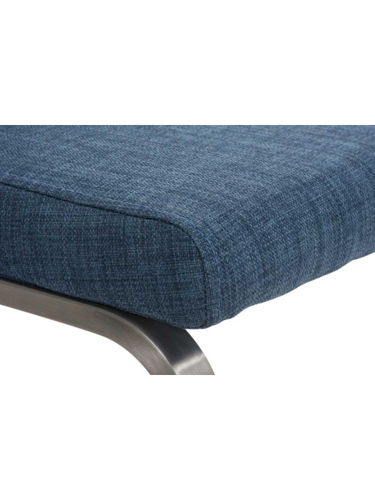 Set van 2 eetkamerstoelen Belfort stof, blauw Set van 2 eetkamerstoelen Belfort stof, blauw
