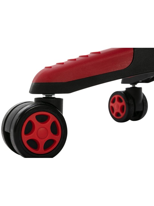 Bureaustoel Clovis kunstleer, zwart/rood