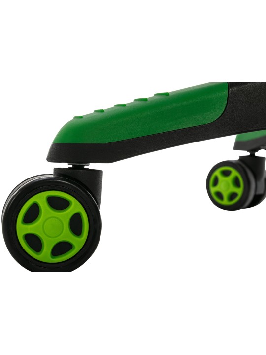 Bureaustoel Clovis kunstleer, zwart/groen