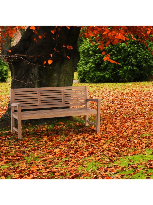 Teakhouten bank Halden 180 cm, teak Teakhouten bank Halden 180 cm, teak