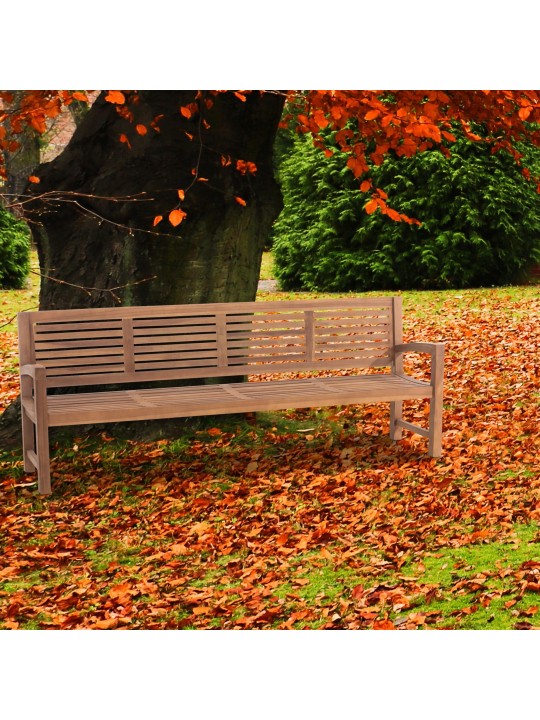 Teakhouten bank Halden 240 cm, teak Teakhouten bank Halden 240 cm, teak