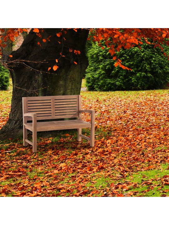 Teakhouten bank Halden 120 cm, teak Teakhouten bank Halden 120 cm, teak