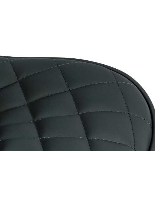 Barkruk Minosa kunstleer, zwart