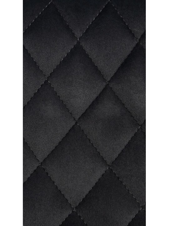 Set van 2 barkrukken Minosa fluweel, zwart