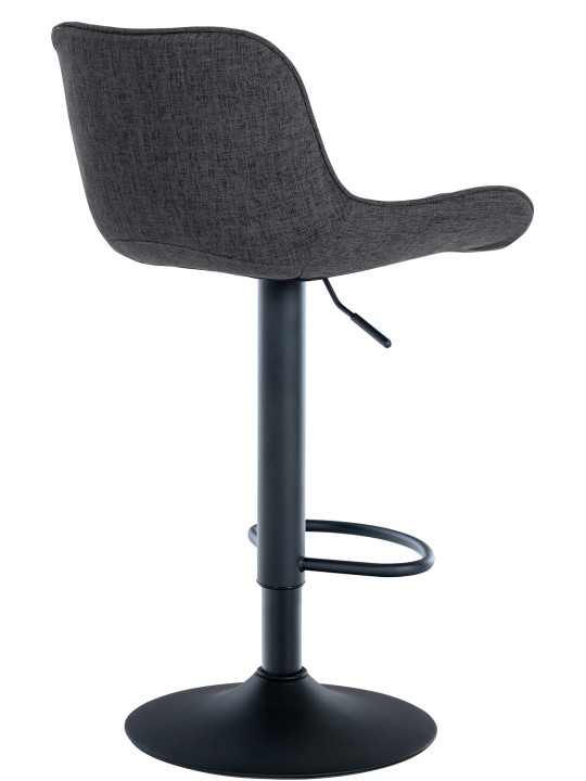 Set van 2 barkrukken Minosa stof, zwart