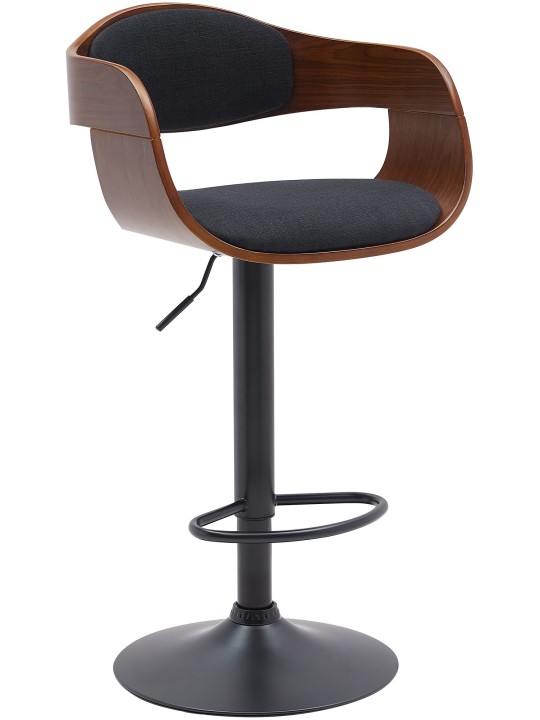 Barkruk Kingston B stof, walnoot/zwart Barkruk Kingston B stof, walnoot/zwart