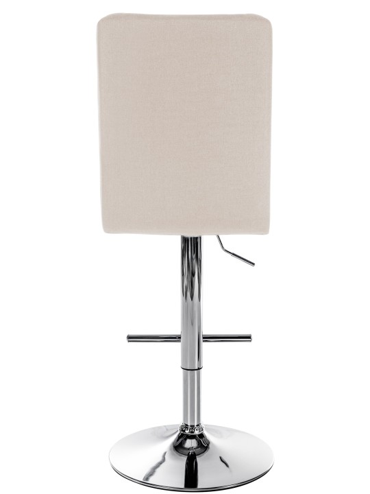 Barkruk Peking V2 stof chroom, crème