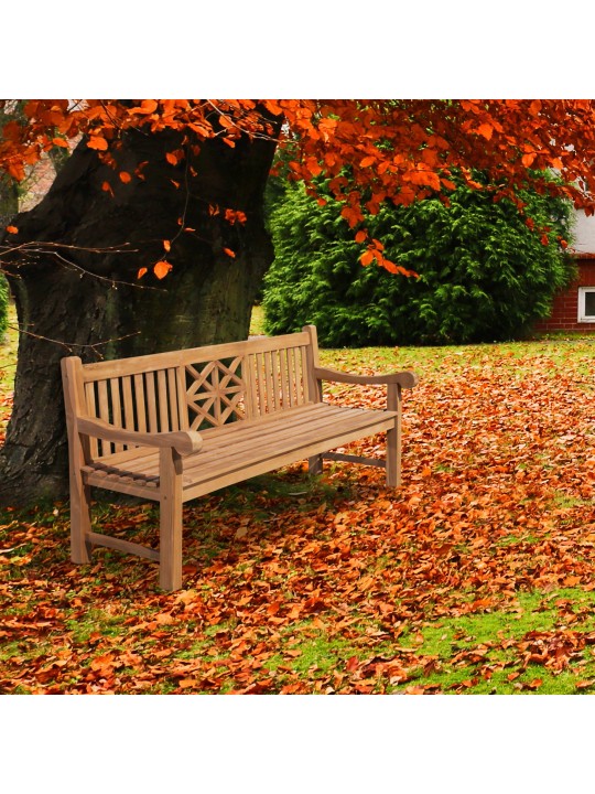 Teakhouten bank Florida 220 cm, teak