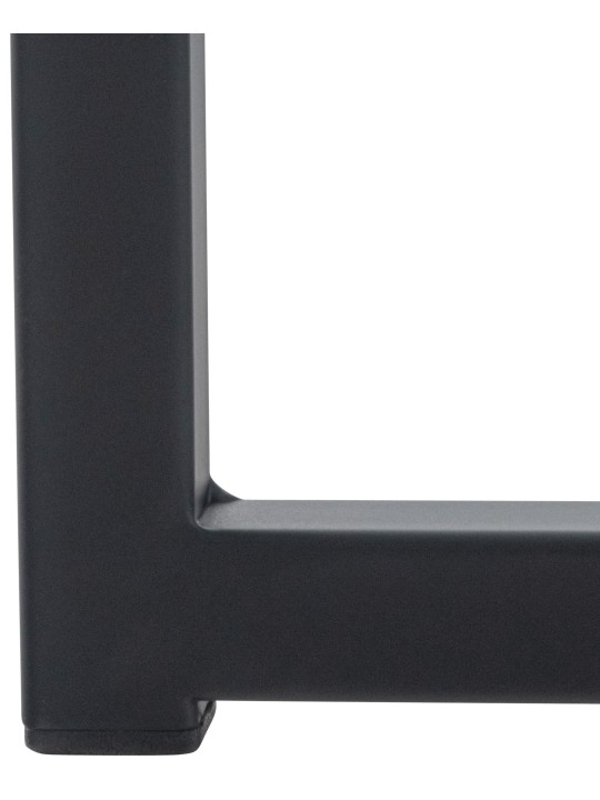 Ligstoel Avon fluweel, zwart