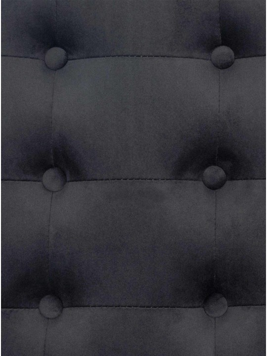 Ligstoel Avon fluweel, grijs