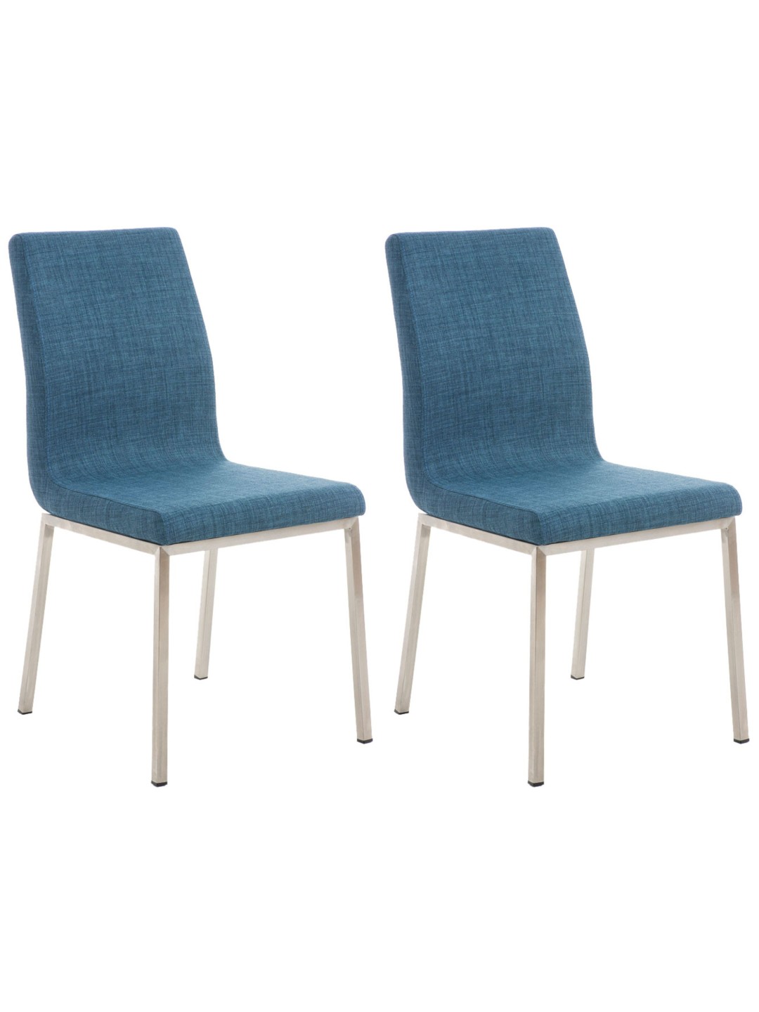 Set van 2 eetkamerstoelen Colmar stof, blauw