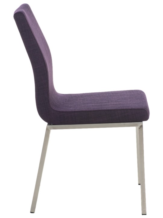 Set van 2 eetkamerstoelen Colmar stof, lila Set van 2 eetkamerstoelen Colmar stof, lila