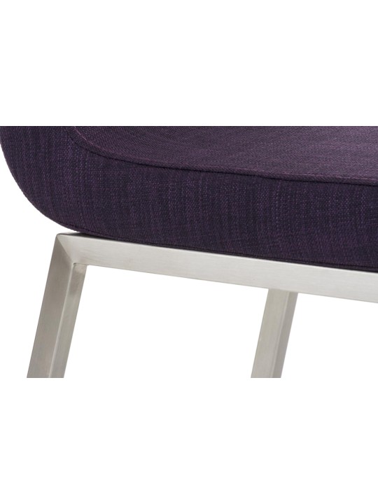 Set van 2 eetkamerstoelen Colmar stof, lila Set van 2 eetkamerstoelen Colmar stof, lila