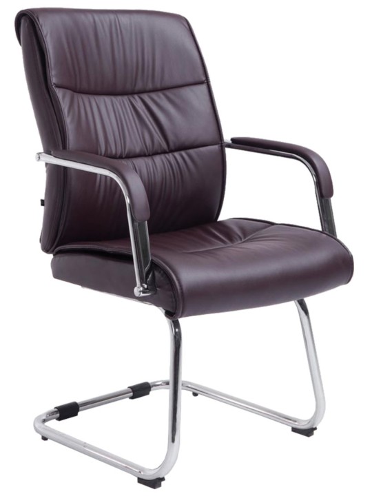 Set van 2 bezoekersstoelen Sievert, bruin