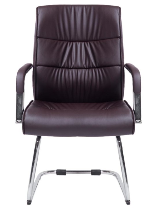 Set van 2 bezoekersstoelen Sievert, bruin