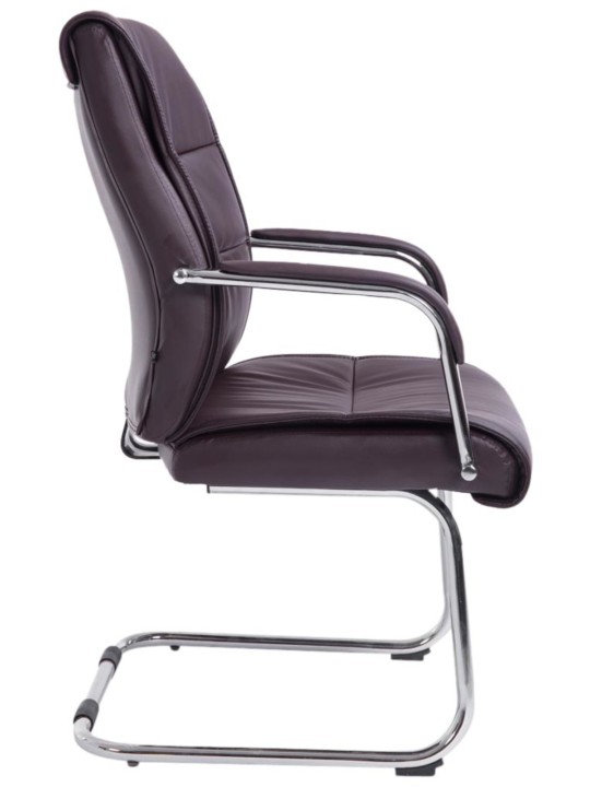 Set van 2 bezoekersstoelen Sievert, bruin