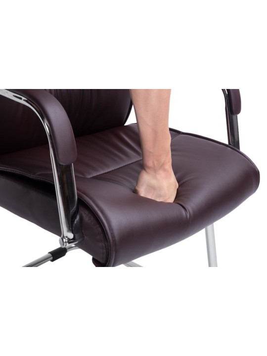 Set van 2 bezoekersstoelen Sievert, bruin