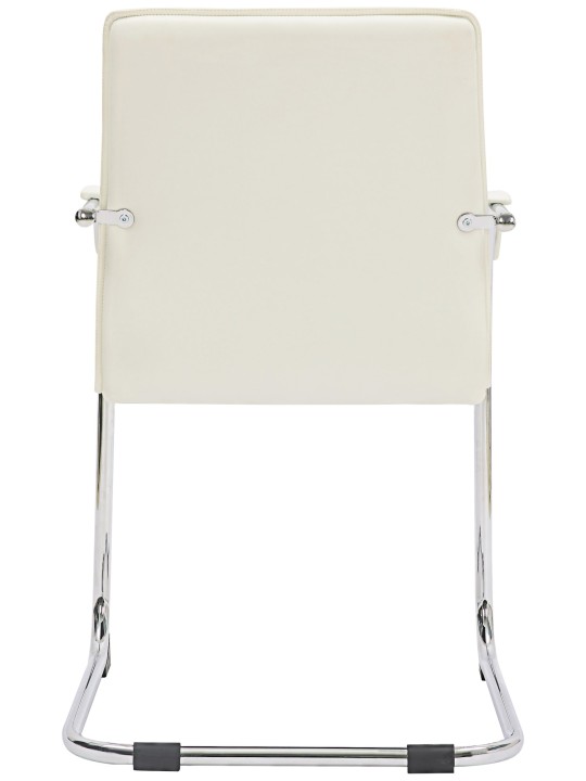 Set van 2 bezoekersstoelen Tira kunstleer, wit