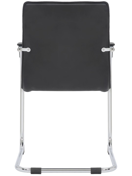 Set van 2 bezoekersstoelen Tira kunstleer, zwart