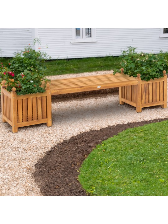 Teakhouten bank Boston, teak Teakhouten bank Boston, teak