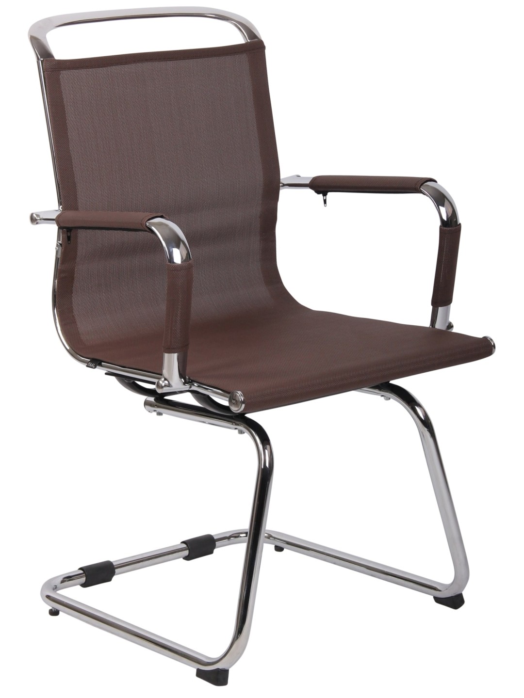 Bezoekersstoel Barnet Mesh, bruin