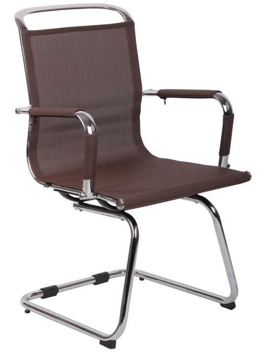 Bezoekersstoel Barnet Mesh, bruin