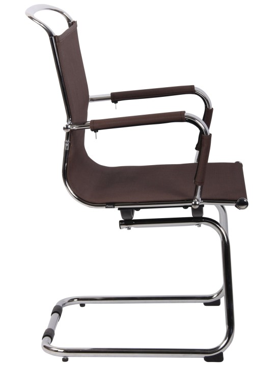 Bezoekersstoel Barnet Mesh, bruin