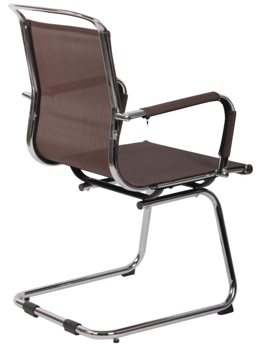 Bezoekersstoel Barnet Mesh, bruin
